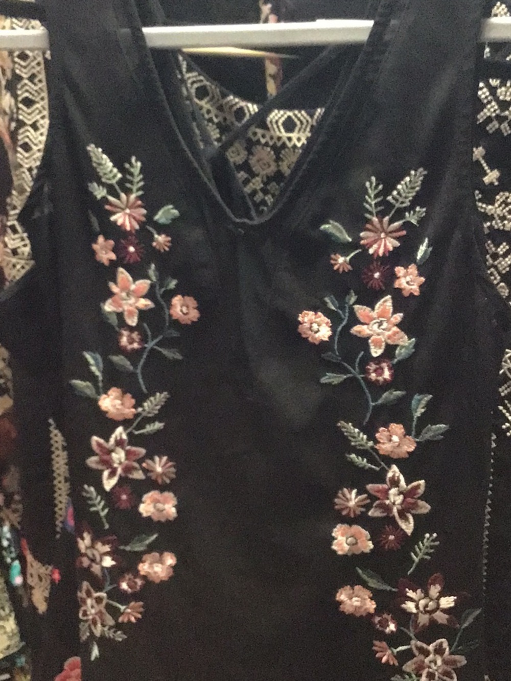 m dress embroidered